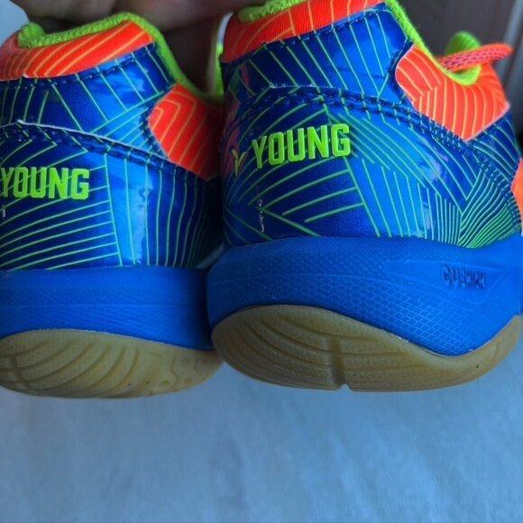 ** Young Neon Blue Orange Pickleball Volleyball Shoes Sneakers mens 6.5 Womens 8 main image 8